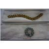 Image 3 : MIRRORED JEWELLERY BOX W/ CONTENTS, FIRST NATIONS EARRINGS, AND TRAY OF NECKLACES