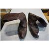 Image 1 : SIZE 12 LEATHER J CHISHOLM COWBOY BOOTS