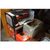 Image 1 : LOT OF 3 DIECAST CARS IN BOX AND 1 IDIAN MOTORCYCLE DIECAST
