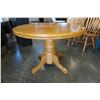 Image 2 : MAPLE DINING TABLE W/ 4 CHAIRS W/ BUILT IN LEAF