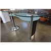 Image 1 : METAL AND GLASS TOP DESK