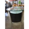 Image 2 : METAL AND GLASS TOP DESK