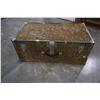 Image 1 : GOLD AND BLACK METAL TRUNK