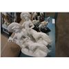 Image 2 : LOT OF HORSE AND ENAMEL FIGURES, AND SHEEP HERDER FIGURES
