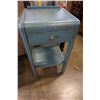 Image 1 : VINTAGE PAINTED 1 DRAWER WATERFALL END TABLE