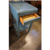 Image 2 : VINTAGE PAINTED 1 DRAWER WATERFALL END TABLE