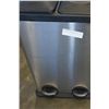 Image 2 : STAINLESS TRIPLE WASTE BIN