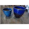 Image 1 : SET OF 2 CERAMIC POTS
