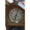 Image 2 : VINTAGE WOOD WALL CLOCK W/ KEY AND PENDULUM