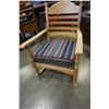 Image 1 : OAK ROCKING CHAIR W/ CUSHION