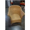 Image 1 : WICKER ARM CHAIR