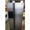 Image 1 : STAINLESS STEEL GE FRIDGE FREEZER COMBO W/ WATER & ICE DISPENSER TESTED AND WORKING GUARANTEED