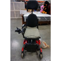 SYNERGY SHAPE ELECTRIC MOBILITY JOYSTICK WHEEL CHAIR WITH CHARGER, TESTED AND WORKING