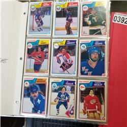 BINDER OF 1983-84 OPEECHEE HOCKEY CARDS