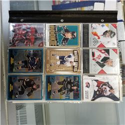 BINDER OF HOCKEY ROOKIE CARDS RC BOOK VALUE $600