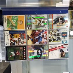 BINDER OF NFL STAR AND LIMITED EDITION FOOTBALL CARDS, HIGH VALUE