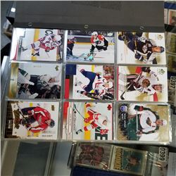 BINDER OF STAR AND SPECIALLY NUMBERED HOCKEY CARDS, BOOK VALUE $1000