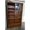 Image 1 : BOOKCASE W/ SLIDING GLASS DOORS