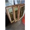 Image 1 : 3 ANTIQUE 8 PANE LEADED FRAMED WINDOWS