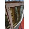 Image 2 : 3 ANTIQUE 8 PANE LEADED FRAMED WINDOWS