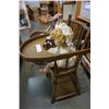 Image 2 : ANTIQUE WICKER DOLL STROLLER AND HIGH CHAIR W/ DOLLS