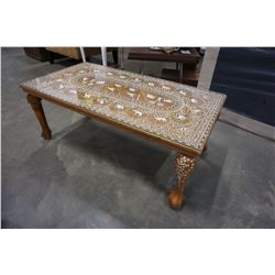 INLAID ELEPHANT COFFEE TABLE