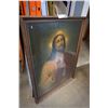 Image 1 : ANTIQUE SIGNED PORTRAIT OF JESUS