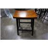 Image 3 : TABLE AND 4 SADDLE STOOLS