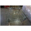Image 2 : CHROME GLASS TOP COFFEE TABLE