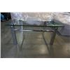 Image 3 : CHROME GLASS TOP COFFEE TABLE