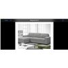 Image 1 : BRAND NEW 2PC GREY FABRIC LEFT HAND SECTIONAL SOFA - RETAIL $1499