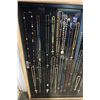 Image 3 : 38 X 50 INCH FRAMED SHADOW BOX ANTIQUE ROSARY COLLECTION