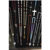 Image 9 : 38 X 50 INCH FRAMED SHADOW BOX ANTIQUE ROSARY COLLECTION
