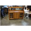Image 1 : PINE 4 DRAWER GLASS DOOR SERVER