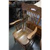 Image 1 : REFINISHED OAK PRESSBACK DINING CHAIR