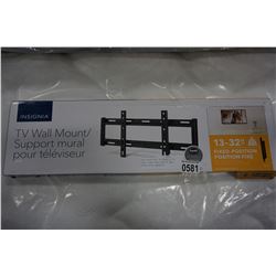 NEW OVERSTOCK INSIGNIA 13-32 INCH FIXED POSITION TV WALL MOUNT 40LB CAPACITY