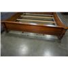 Image 2 : KING SIZE LEATHER HEADBOARD SLEIGH BED FRAME