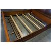 Image 3 : KING SIZE LEATHER HEADBOARD SLEIGH BED FRAME
