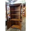 Image 2 : VINTAGE 2PC WOOD CORNER CABINET