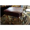 Image 2 : MCM MAGAZINE RACK AND MCM LEATHER TOP FOOTED STOOL