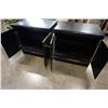 Image 2 : PAIR OF LAQUERED 2 DOOR NIGHT STANDS