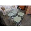 Image 2 : 4 PAINTED SWIVEL BAR STOOLS