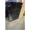 Image 1 : 3-1/2 FOOT BLACK GLASS DOOR DISPLAY CASE