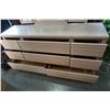 Image 3 : OAK 8 DRAWER DRESSER W/ MIRROR MADE IN CANADA