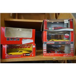 5 DIE CAST CARS