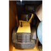 Image 2 : BOX OF VINTAGE TOYS, TONKA TRUCK, AND METAL GLOBE