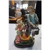 Image 2 : BRASS EAGLE, BIRD FIGURES, AND BOY AND GIRL FIGURE