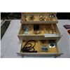 Image 2 : WHITE JEWELLERY BOX FULL OF JEWELLERY