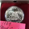 Image 2 : 1989 PROOF SILVER DOLLAR MACKENZIE RIVER BICENTENNIAL .500 SILVER