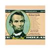 Image 1 : Steve Kaufman (1960-2010), "Portrait of an Achiever Abe Lincoln" Limited Edition Silkscreen on Canva